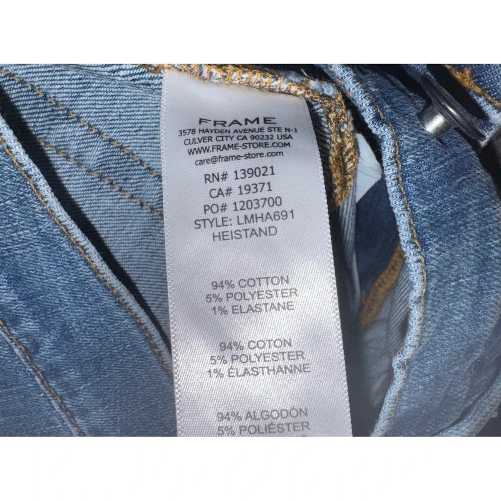 Frame‎ L'Homme Athletic Jeans Mens Size 30 Blue Stretch Denim Heistand LMHA691